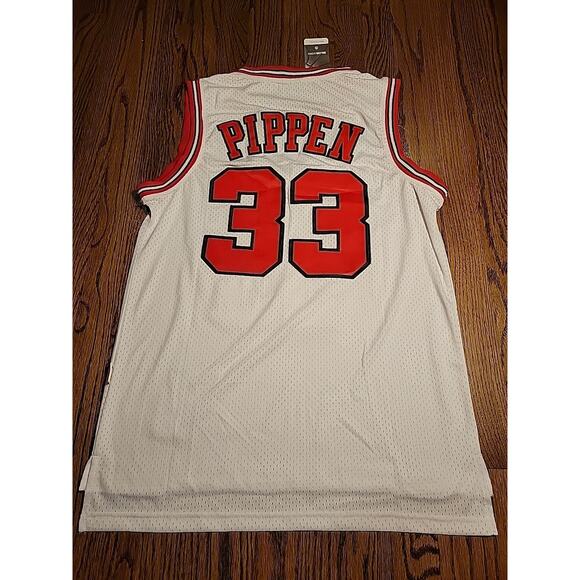 Adidas Jersey Chicago Bulls Men's Scottie Pippen Hardwood Classics White Small - Picture 1 of 10